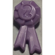 Lego stuha s číslem 2, levandulová (92355f LAVENDER)